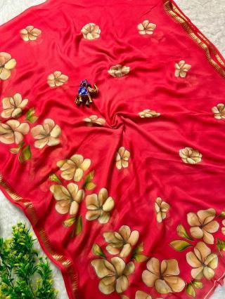 Svara marsh mellow saree fabric wholesale